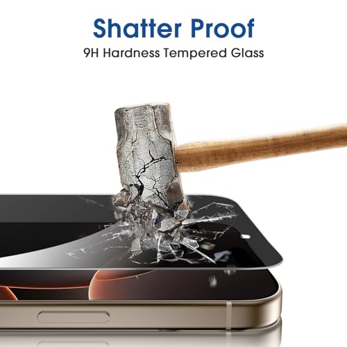 amFilm OneTouch for iPhone 16 Pro Max Privacy Screen Protector 6.9'' 2024 - size: 16P-6.9”