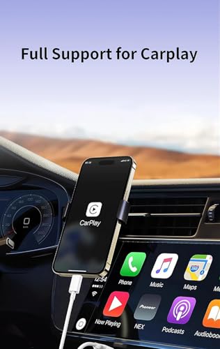 [Apple MFi Certified] iPhone 14 Car Carplay Cable Lightning Cable, Woven 3Pack 6Ft USB A to Lightning 60W Fast Car Charger Nylon Braid Cord Screen Sync for iPhone 14/13/12/11/XS/SE/8/7, iPad, Airpods