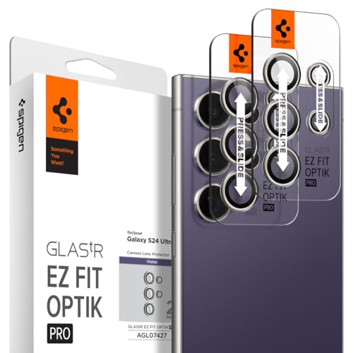 Spigen Camera Lens Protector for Galaxy S24 Ultra - Titanium Violet[2 Pack] - color: Titanium Violet