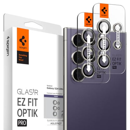 Spigen Camera Lens Protector for Galaxy S24 Ultra - Titanium Violet[2 Pack] - color: Titanium Violet