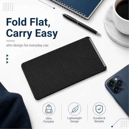 Flexible Silicone Phone Holder,Foldable Silicone Phone Holder,Flexible Phone Stand,Adjustable Foldable Holder for Phones Tablets Laptops, Portable Tablet Stand(Black)