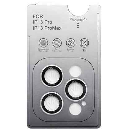 TENOC Camera Lens Protector for iPhone 13 Pro & 13 Pro Max, Silver - color: Silver