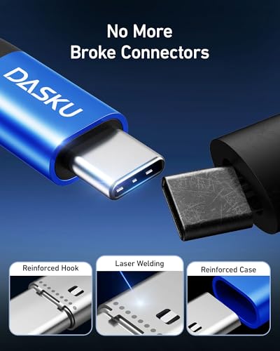 USB C to C Cable 100W [2Pack 15FT], Extra Long USB C Cable Fast Charging - color: Blue, size: 15FT 2Pack, style: 100W USB C to USB C