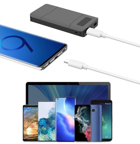 5-Pack 12 Inch Short USB C to USB C Cable White for iPhone 15 16 17 Pro Max - color: White