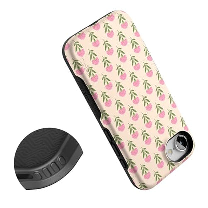 Casely iPhone 16e Case | Jenna's Flowers | Fun on Weekdays | Bold Protective Design | Compatible with MagSafe - color: Jenna's Flowers | Fun on Weekdays