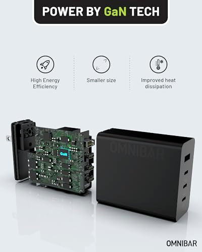 140W USB C Charger, 4-Port GaN PD3.1 PPS Fast Charger Power Adapter - color: 140W Black