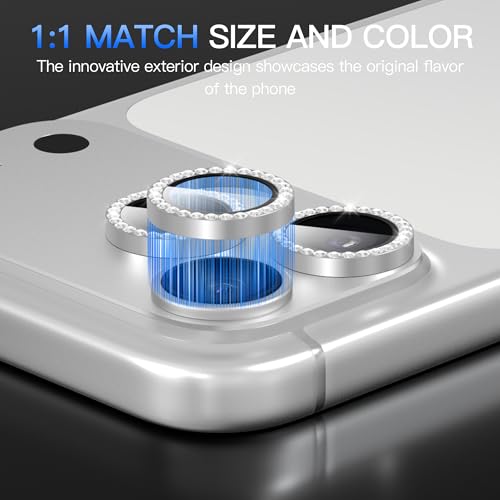 Suoman for iPhone 17 Pro/Pro Max Camera Lens Protector-Silver - color: Diamonds-Sliver