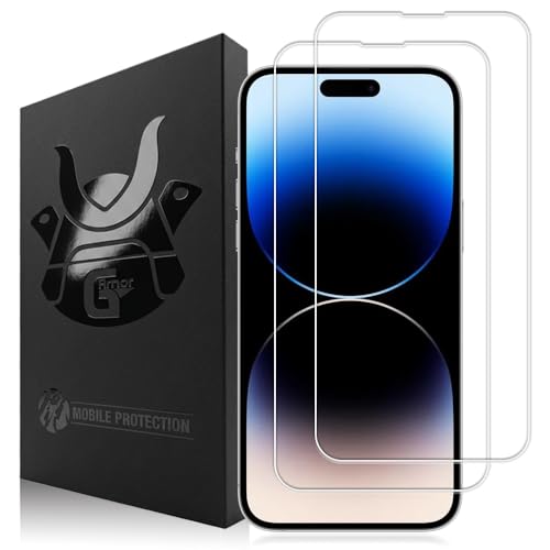 2 Pack Glass Screen Protector for iPhone 14 Pro Max - size: iPhone 14 Pro Max