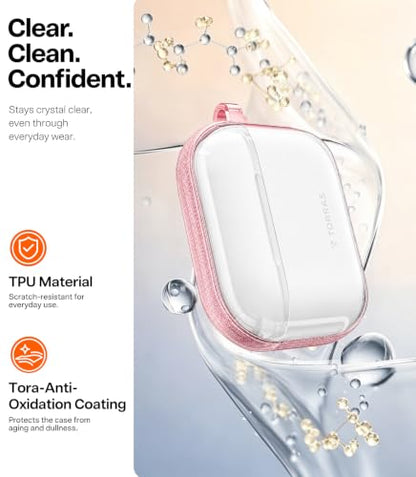 TORRAS A3 Neo for AirPods Pro 3 Case with Lanyard, 3rd Generation, Pink - color: Pink