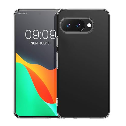kwmobile Case Compatible with Google Pixel 9a - Clear Case Soft Slim Flexible Protective TPU Phone Cover - Transparent - size: Pixel 9a