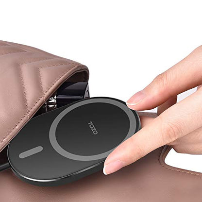 TOZO New Anti-Slip Aircraft-Grade Aluminum Wireless Charger 15W Max Fast Wireless Charging Pad Compatible with iPhone 17/17 Pro/17 Pro Max/Air/16/15/14/SE Series, Samsung Galaxy S25/S24/S23