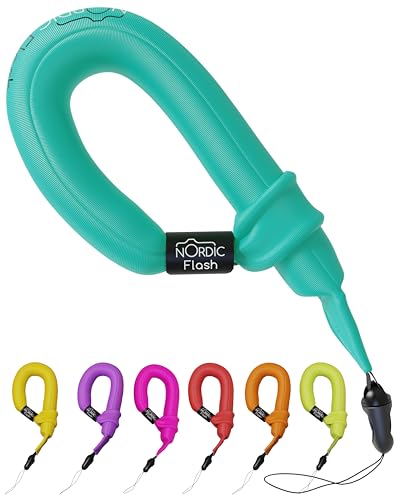 Waterproof Phone & Camera Float Wrist Strap for Underwater | Waterproof Float Strap Compatible with GoPro Hero 13, Insta360 X4, DJI Action 5 Pro, iPhone, OM System TG-7 & Kodak WPZ2 - color: Turquoise Splash