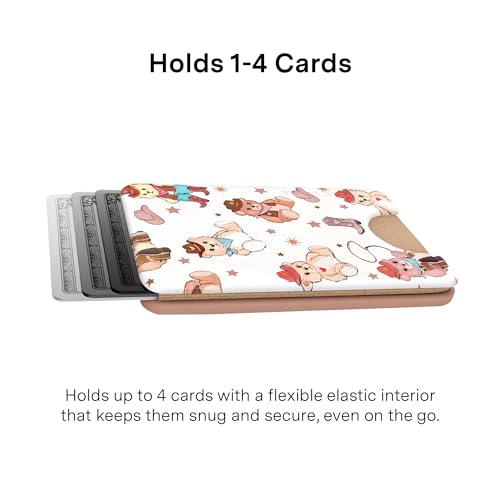 VELVET CAVIAR compatible with MagSafe Wallet 2.0 | Magnetic Card Holder Wallet for iPhone 17/16/15/14/13/12 or Phone Cases compatible with MagSafe | Cowboy Teddy - color: Cowboy Teddy