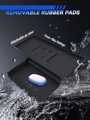 for Sorento Wireless Charger Silicone Pad Mat 2021-2025 2026 Kia Sorento Accessories Non-Slip Phone Charging Pad Tray Liner, Anti-Scratch Black