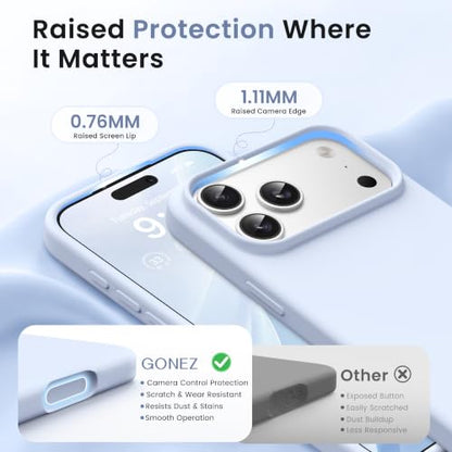 GONEZ Magnetic for iPhone 17 Pro Max Case, Silicone Cover Baby Blue - color: Baby Blue, size: Iphone 17 Pro Max