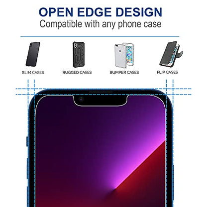 Arae Screen Protector for iPhone 14/iPhone 13/iPhone 13 Pro, HD Tempered Glass Anti Scratch Work with Most Case, 6.1 inch, 3 Pack - size: iPhone 13/13 Pro/14 6.1 inch