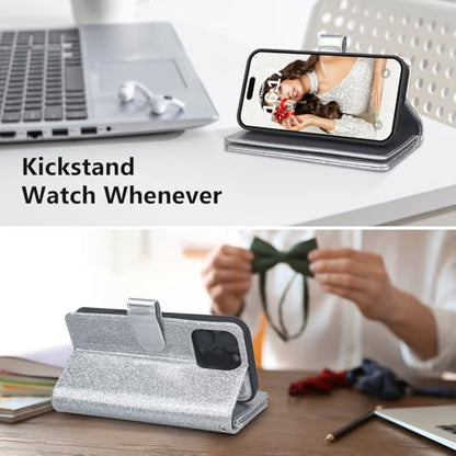 Varikke for iPhone 13 Pro Max Case Wallet Magnetic Detachable, Silver - color: (Standard) Silver, size: iPhone 13 Pro Max 6.7"