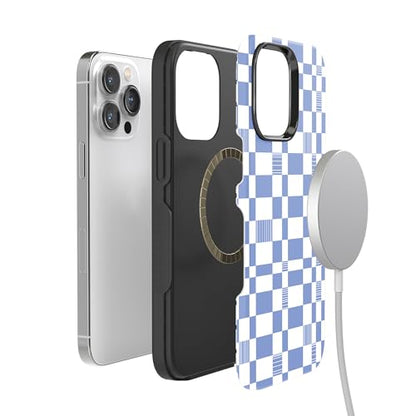Casely iPhone 14 Pro Max Case | Reality Check | Periwinkle | Bold Protective Design | Compatible with MagSafe - color: Reality Check | Periwinkle