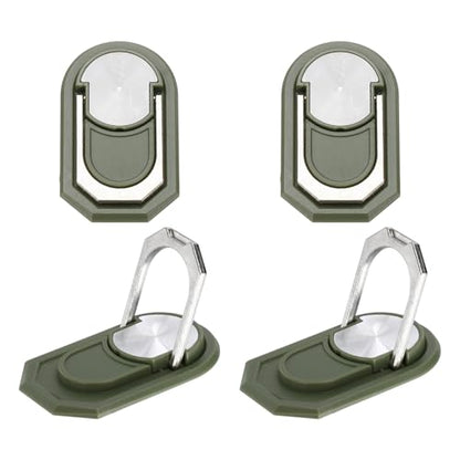 PATIKIL 2PCS Phone Ring Holder, Cellphone Ring Holder Finger Grip Stand 360 Rotation with Adhesive Backing Kickstand for Back of Phone Tablet Car Mount, Green - color: Green