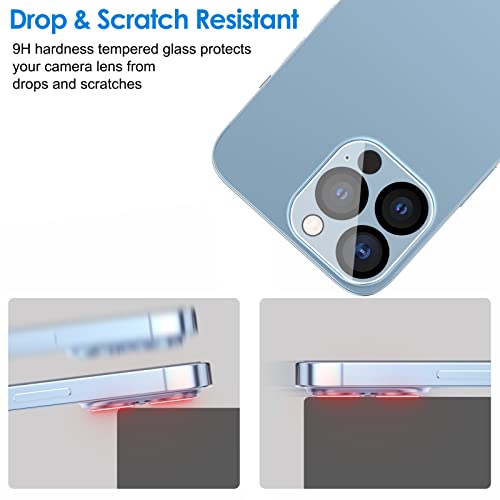 JETech Camera Lens Protector for iPhone 13 Pro Max/13 Pro, 3-Pack - size: iPhone 13 Pro/13 Pro Max