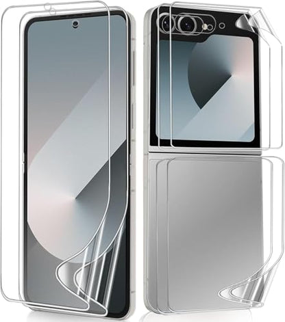 2 Sets HD Clear TPU Screen Protector for Samsung Galaxy Z Flip 6 6.7" - size: Samsung Galaxy Z Flip 6