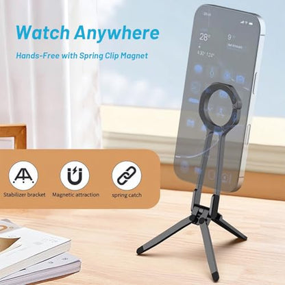 Magnetic Phone Holder, Mini Phone Tripod Portable Stand for Outdoor