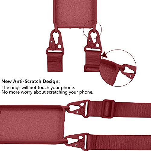 Compatible with iPhone 6 Plus/7 Plus/8 Plus,Crossbody Phone Case with Lanyard Cute Soft Silicone Case with Adjustable Shoulder Strap Shockproof Protector Compatible with Women Girls Nevy Blue - color: Nevy Blue, size: iPhone 7 Plus/8 Plus