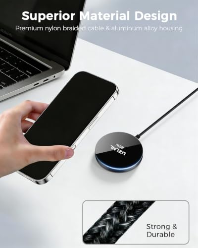 25W Magnetic Wireless Charger, Fast Wireless Charging Pads with Kickstand,MagSafe Charger for iPhone 18/17/16/15/14/13/12 Series & AirPods 5/4/3/2/Pro, Samsung S26 S25 Series, Pixel 10 - size: 1 Pack
