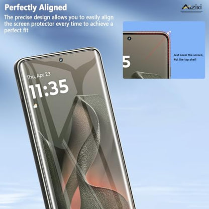[3 Pack for Moto Edge 2025 Screen Protector, Flexible TPU Film, Self-Healing Bubble-Free, HD Clear, Case Friendly for Motorola Edge 2025