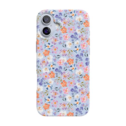 Casely iPhone 16 Case | Poppy Meadows | Pastel Floral | Compatible with MagSafe | Classic Ultra Slim Design - color: Poppy Meadows | Pastel Floral, size: Iphone 16