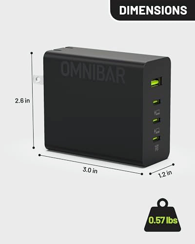 140W USB C Charger, 4-Port GaN PD3.1 PPS Fast Charger Power Adapter - color: 140W Black