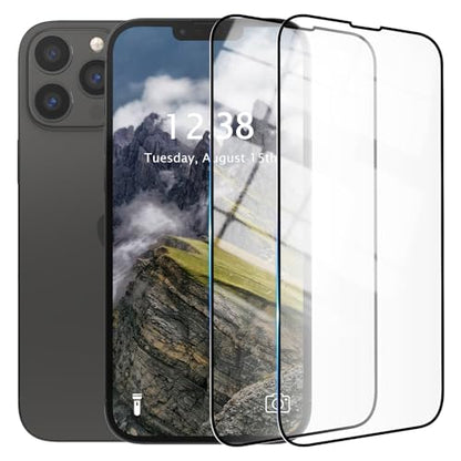 AKABEILA Compatible with vivo X200 5G 【2 Pack Screen Protector】 HD Tempered Glass Protective Film 9H Hardness Case Friendly Easy Installation Anti-Fingerprint Bubble Free Black&2