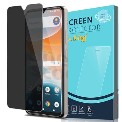 Zeking [2 Pack Privacy Tempered Glass Screen Protector Compatible with Cricket Icon Pro (2026)/AT&T Motivate Pro 2 5G, Anti-Spy 9H Hardness [HD Clarity] Case Friendly Anti-scratch, Bubble Free