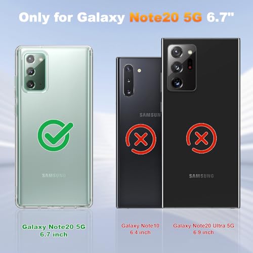 ANNSD for Samsung Galaxy Note 20 Case,Slim Flexible Soft TPU Shockproof Full Body Protective Cover,Accurate Buttons, Comfortable Feel(Clear) - size: for Samsung Galaxy Note 20 5G