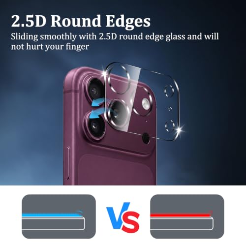 4 Pack Clear Camera Lens Protector for iPhone 18 Pro - size: iPhone 18 Pro 4PCS
