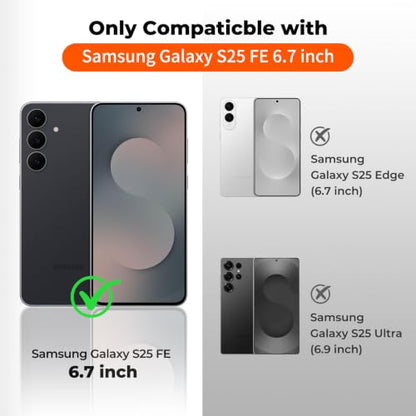 zapica Magnetic for Samsung Galaxy S26 FE Case/S25 FE Case, Midnight Black - color: Midnight Black, size: Samsung Galaxy S26 FE/S25 FE 6.7''