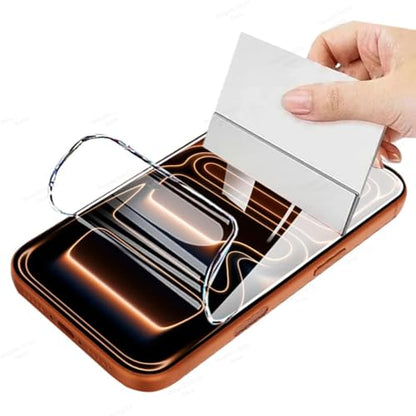 3pcs Dust-Proof Hydrogel film for iPhone 17 Pro 6.3" 2025 Soft TPU Screen Protector HD Clear Gel film Fingerprint-unlocked Ultra-thin Automatic Repair