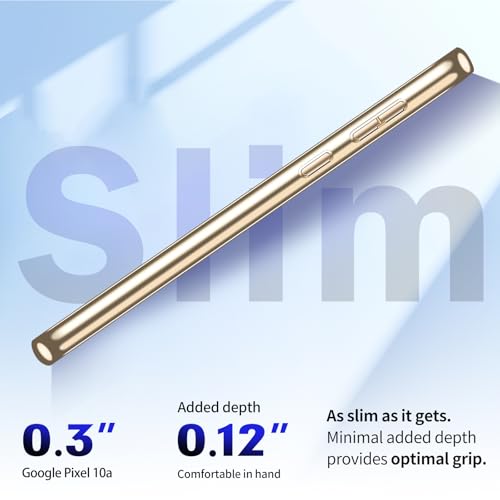 Glitter Case for Google Pixel 10A Phone Case for Women Girls, Slim Ultra Thin Matte Back Shockproof Protective Cover for Google Pixel 10A 5G Crystal Bling Case (Gold) - color: Gold