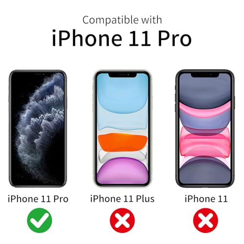 3 Pack Tempered Glass Screen Protector for iPhone 11 Pro/iPhone Xs/iPhone X, 9H Hardness, Scratch Resistant, HD Clear, Case Friendly, Easy Install - size: iPhone 11 Pro/iPhone Xs/iPhone X