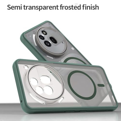 Asuwish Phone Case for Nothing Phone (3a) Pro, Compatible with Magsafe Magnetic, Translucent Matte Anti-Fingerprint Back, Military Grade DropProof Shockproof Protective Cell Cover 3 a Women Men Green - color: Green