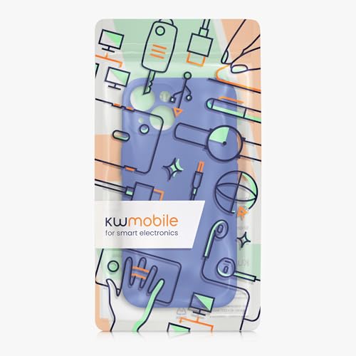 kwmobile Case Compatible with Apple iPhone 14 Case - Slim TPU Silicone Phone Cover - Soft Touch Finish - Baltic Blue - color: Baltic Blue, size: iPhone 14