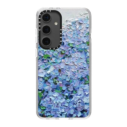 CASETiFY for Galaxy S24+ Case - Impact Clear | Not Yellowing | 6.6 ft. Drop Protection | Nantucket Blue Hydrangeas | Clear - color: Nantucket Blue Hydrangeas, size: Galaxy S24+