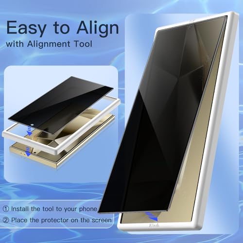 JETech Privacy Screen Protector for Samsung Galaxy S24 Ultra, 2-Pack - size: Galaxy S24 Ultra
