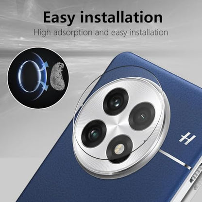 2 Pack Camera Lens Frame for OnePlus 13, Tempered Glass Accessories Camera Screen Protector, Full Coverage Guard-Anti Scratch HD Clear, Case Friendly, Night Shooting Mode - size: for OnePlus 13