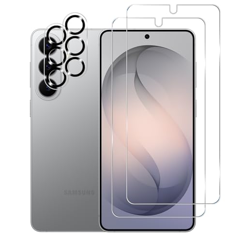 BIGFACE Galaxy S26 Plus Tempered Glass Screen Protector + Camera Lens Protector [2 + 2 Pack][Case Friendly][Anti-Scratch][Ultrasonic Fingerprint Unlock] HD Protective Film for Samsung Galaxy S26 Plus - size: Galaxy S26 Plus(6.7")