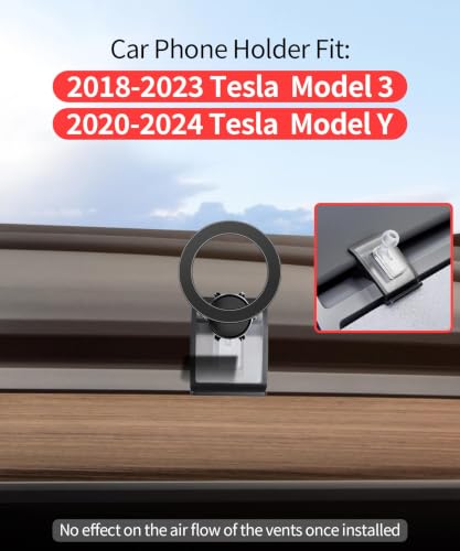 Car Phone Holder for Tesla Model 3 2018-2023,Model Y 2020-2024 Accessories - size: for 2018-2023 Model 3 / 2024-2025 Model Y