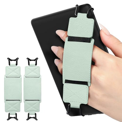 MoKo 2 Pack Hand Strap for 6-8" Kindle eReaders Tablets, Agave Green - color: 2-agave Green