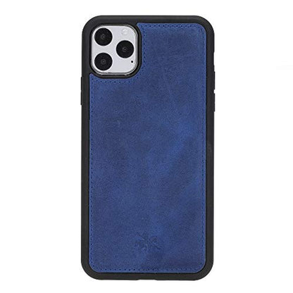 Venito Lucca Leather Case Compatible with iPhone 11 Pro Max (6,5inch) – Extra Secure with Padded Back Cover -Antique Dark Blue - color: Antique Dark Blue, size: iPhone 11 Pro Max