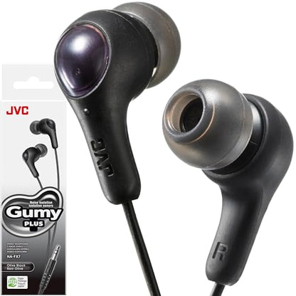 JVC Gumy HAFX7BN in Ear Earbud Headphones, Black - color: Black, size: No Mic