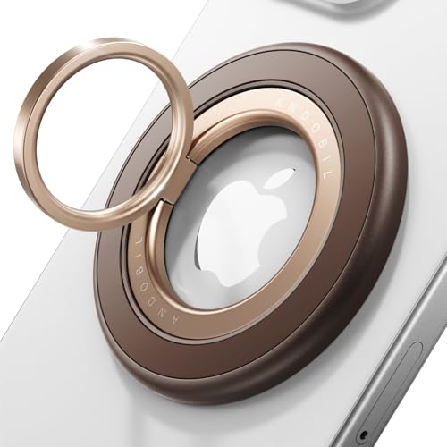 andobil 2026 3rd Gen Stability Magnetic Phone Ring Grip for MagSafe, Brown - color: Brown
